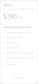 Starter plan, $290 a year