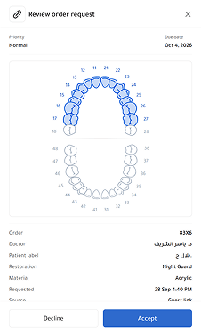 Review order request